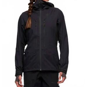 NEW BLACK DIAMOND dawn patrol hybrid shell jacket in black